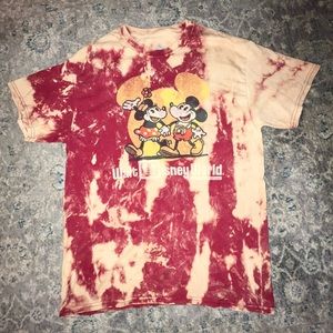 Walt Disney World Mickey & Minnie Tee (M) | Unisex | One of a Kind Dyed | NWOT